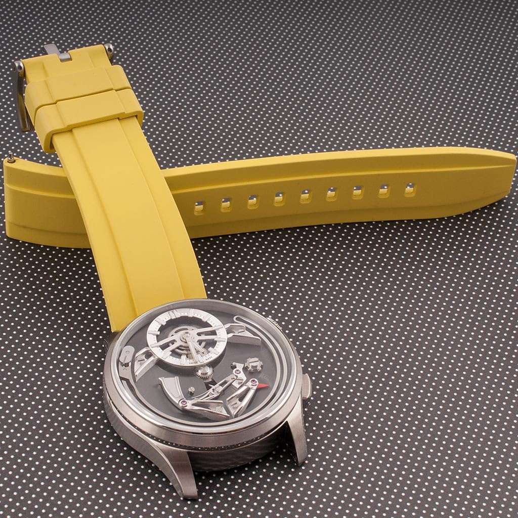 StrapHabit Quick Release Rubber Watch Strap Band FKM 20mm 22mm 24mm image 4