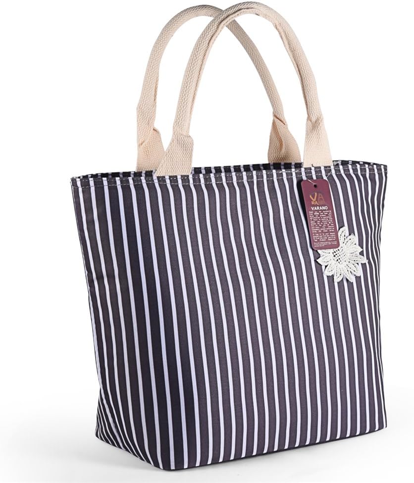 VARANO Insulated Lunch Box - Lunch Bag for Women and Girls/Leak-proof Adults Reusable Lunch Tote Cooler Organizer Bag (Upgraded Version)