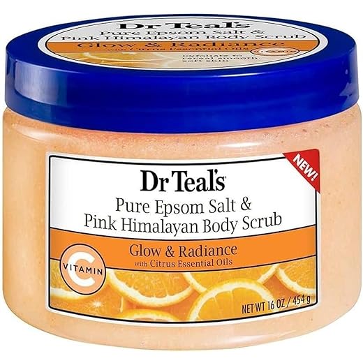 Dr Teals Radiant Salt Scrub - 454g