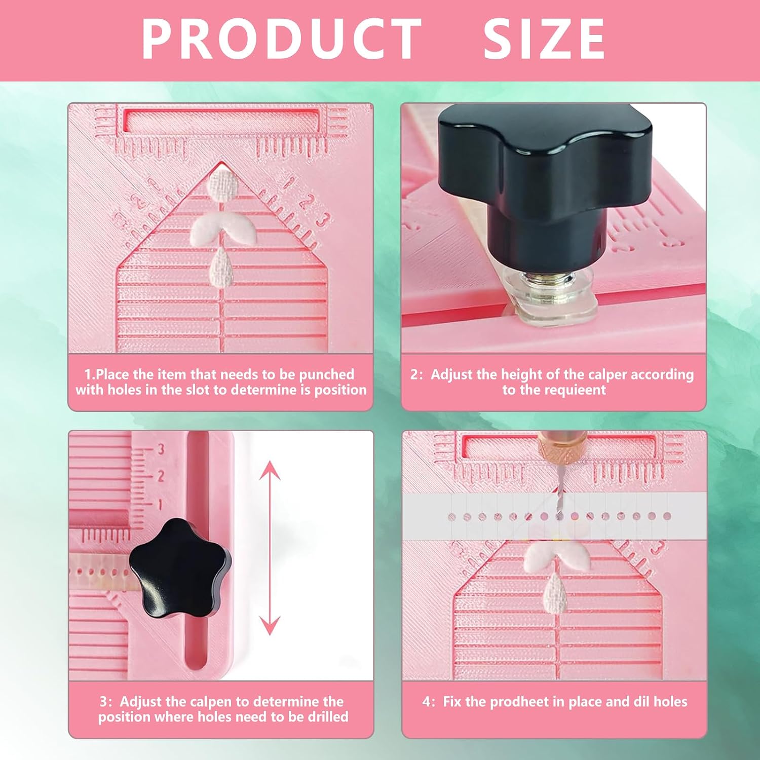 Polymer Clay Earring Drill Guide, Polymer Clay Earring Hole Drill Guide, Polymer Clay Earring Tools, Clay Earring Drill Guide Tool, Clay Tools, Drill Guide for Polymer Clay Jewelry