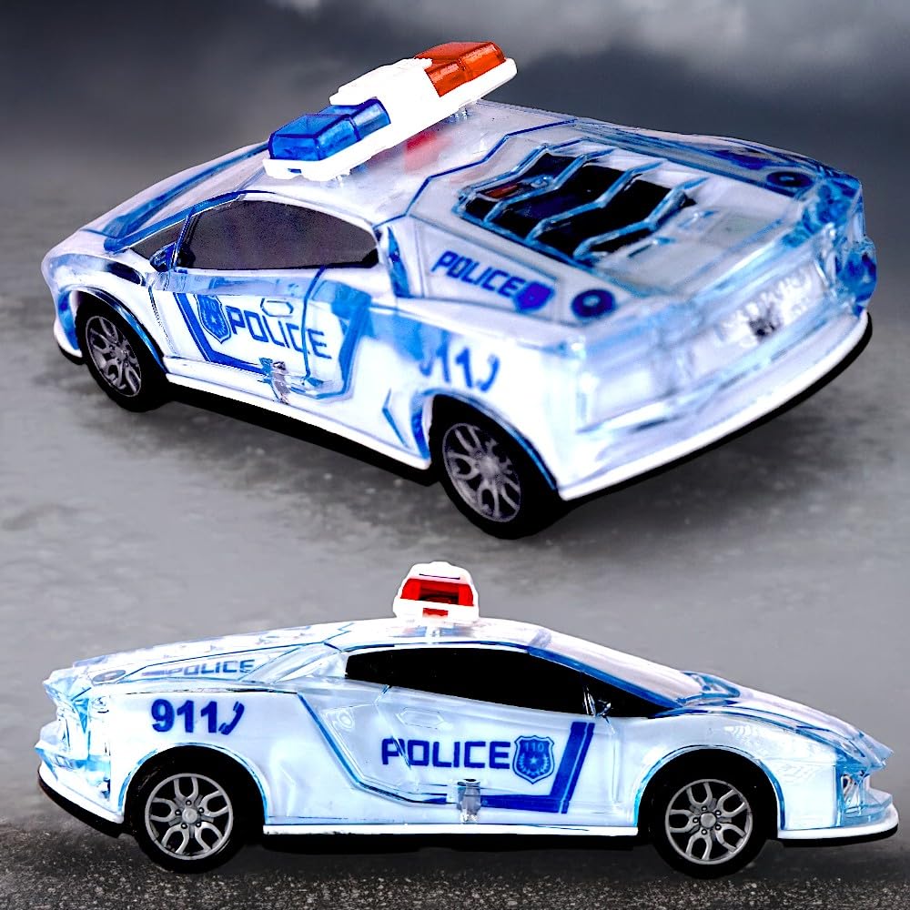 Best Buys Police Car Toy with Flashing Lights & Siren Sounds Effects, Realistic Emergency Vehicle for Kids, Light Up Friction Push n Go Motor Car for Birthday Other Occasion Gift (B0DDCMBKXZ) Amazon Price History, Amazon Price Tracker