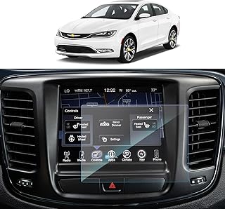 for 2015-2020 Chrysler 200 Screen Protector Uconnect LX Limited 200S 200C Navigation Display Tempered Glass 9H Hardness Anti Glare HD Clear LCD GPS Touch 2020 Chrysler 200 Screen Protector (8.4In)