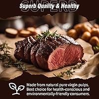 Vista 4 de YRYM HT Rollo de papel de carnicero marrón para ahumador, papel de regalo marrón natural de grado alimenticio para pechugas de barbacoa, ahumar