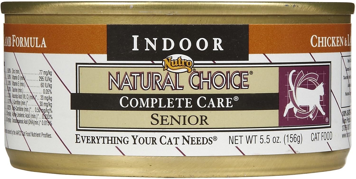 Nutro Natural Choice Indoor - Senior - Chicken & Lamb - 24 x 5.5 oz