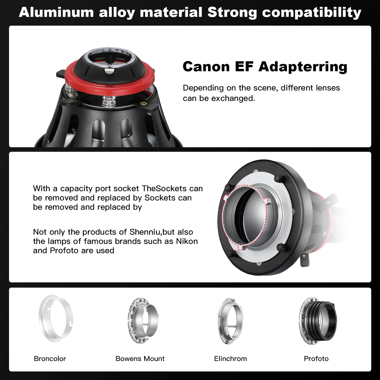 SOONPHO コニカルスヌート OT1 PROII / GOBOセット Amazon | SOONPHO コニカルスヌート 円錐型 光学スヌート 85mm