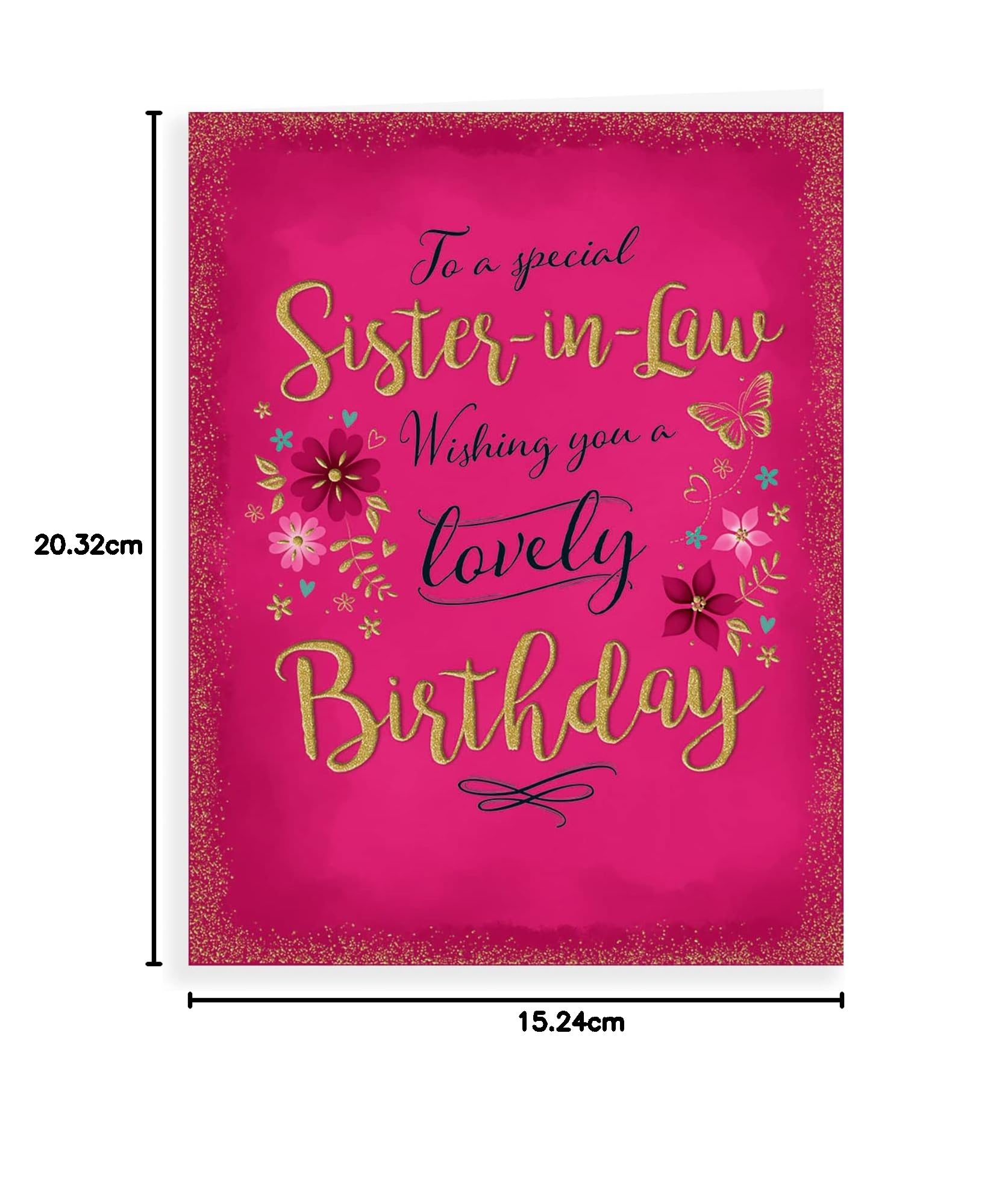 Piccadilly Greetings Biglietto Di Auguri Per Anniversario – Cognato E Cognata – 20,3 X 15,2 Cm