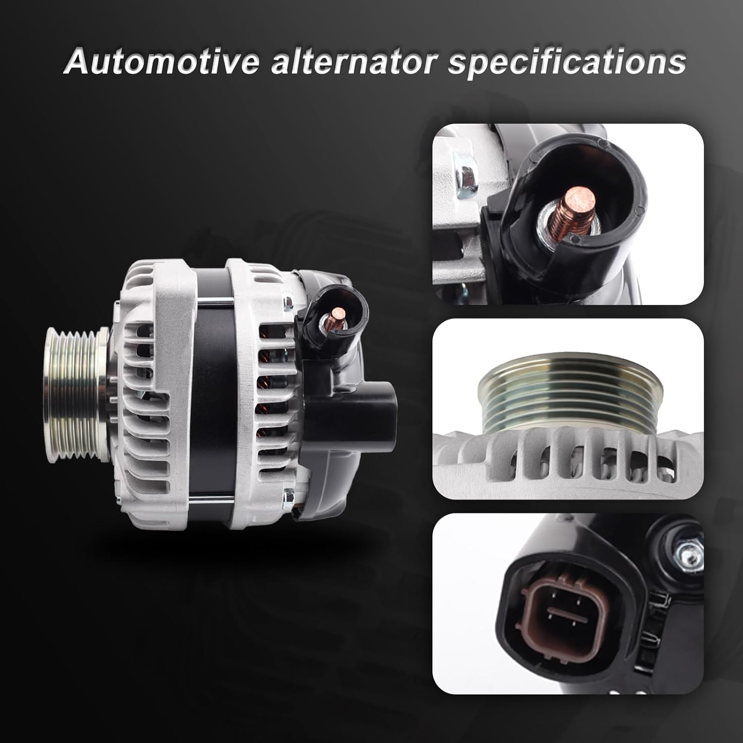 New Alternator Compatible with 2003-2009 MDX 2005-2008 RL 2004-2008 TL 2005-2007 Odyssey 2005-2008 Pilot 06-08 Ridgeline Replace for 31100-RJA-A01 31100-RGL-A01 31100-RGM-A01 CSD29