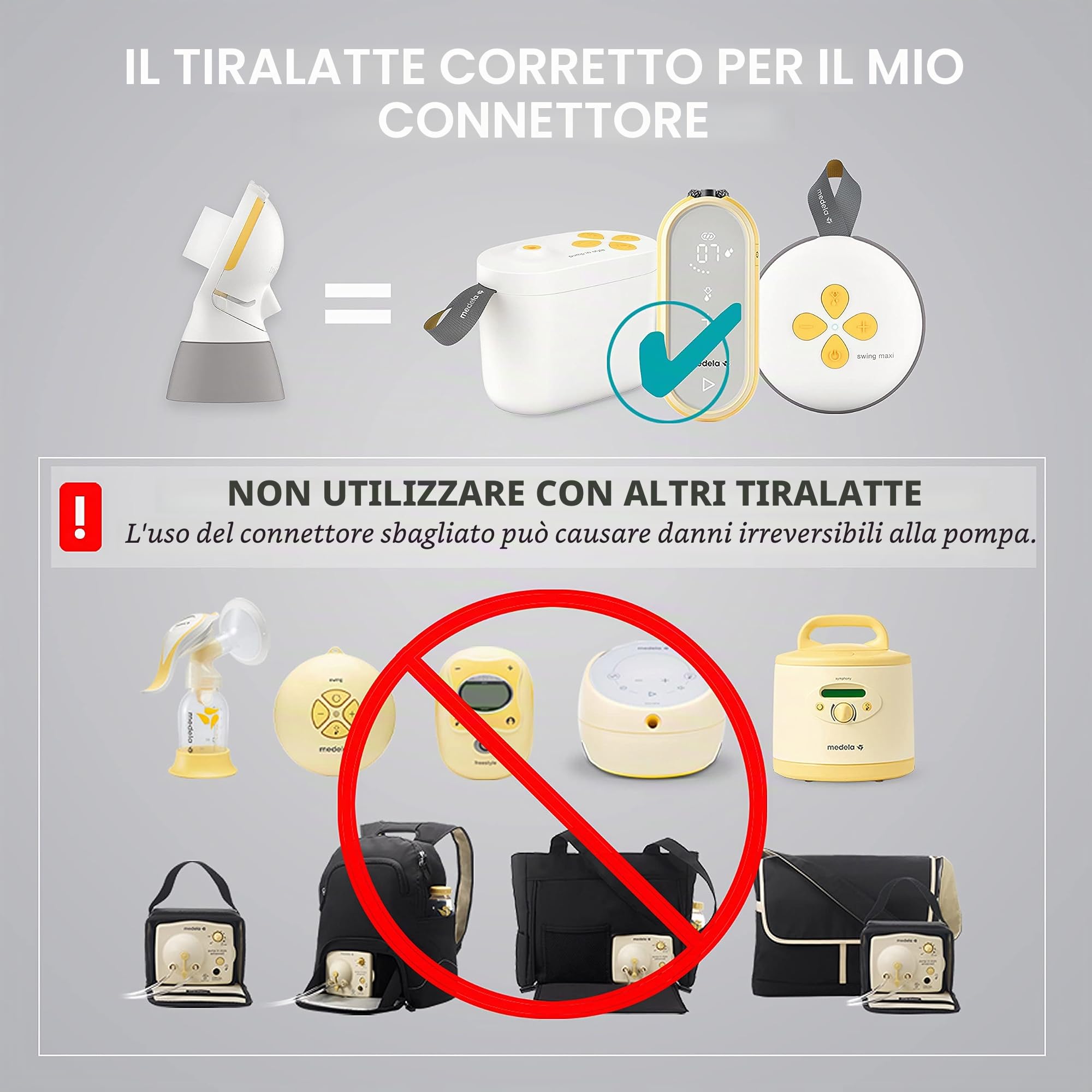 Medela Nuovi connettori di ricambio PersonalFit Flex, confezione da 2, compatibili con pompe in stile Maxflow e Freestyle Flex, ricambi autentici