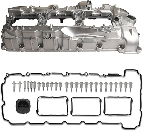 MITZONE Kit de cubierta de válvula N55 de aluminio de rendimiento mejorado compatible con BMW 2011-2019 X3 X5 X6 2010-2017 535i 335i 2013-2015 740i