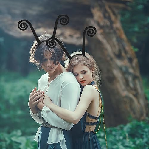 Miniatura 4 de Diadema de antena de mariposa, máscara de encaje de mariposa para fiesta de Halloween, disfraz de Pascua, accesorio de disfraz de hada, chal de