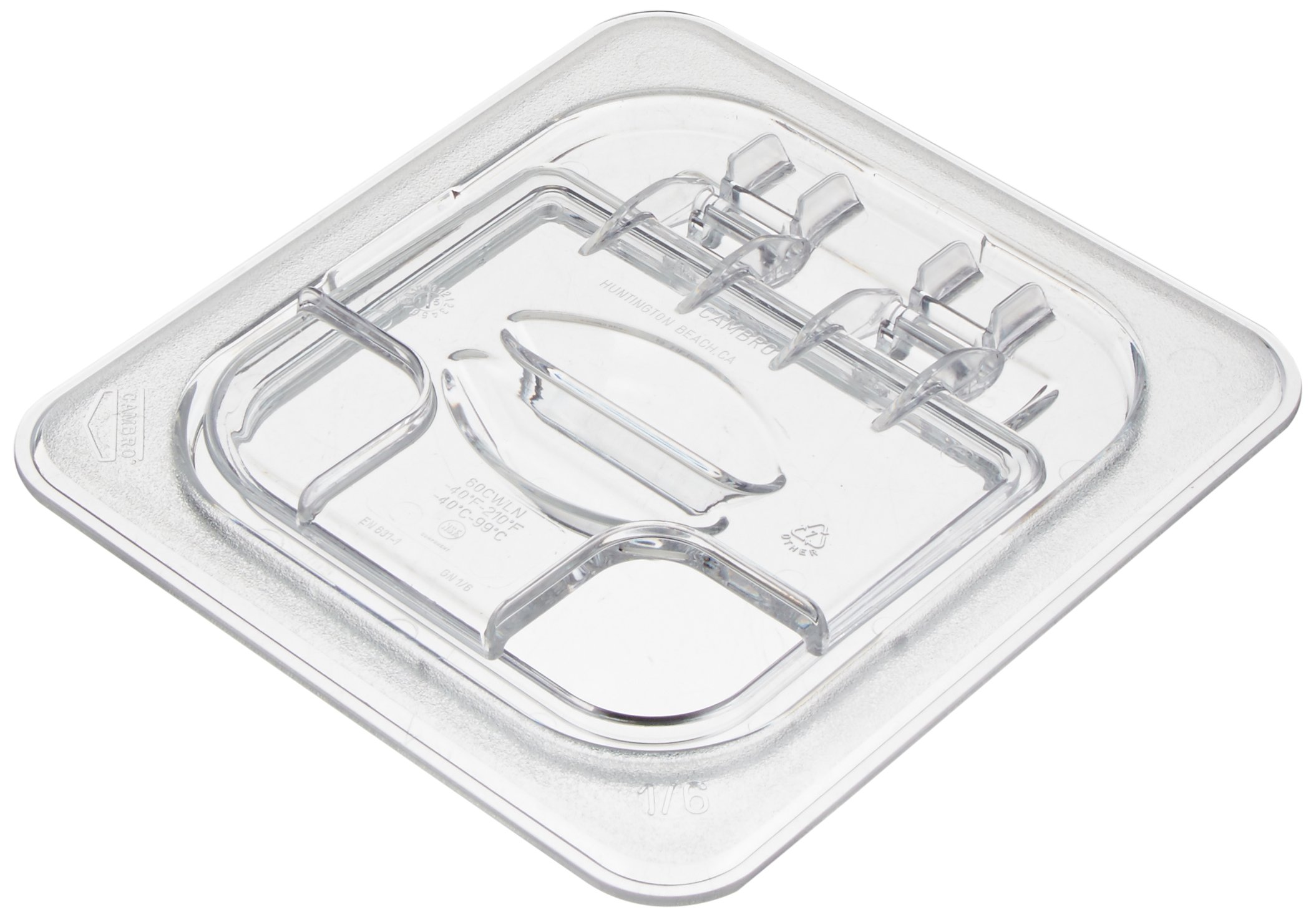 Food Pan Fliplidn 1/6 Cw-Clrcw () Category: Buffet Food Pan Lids by Cambro – 7", Polycarbonate, Clear, Model 60CWLN135