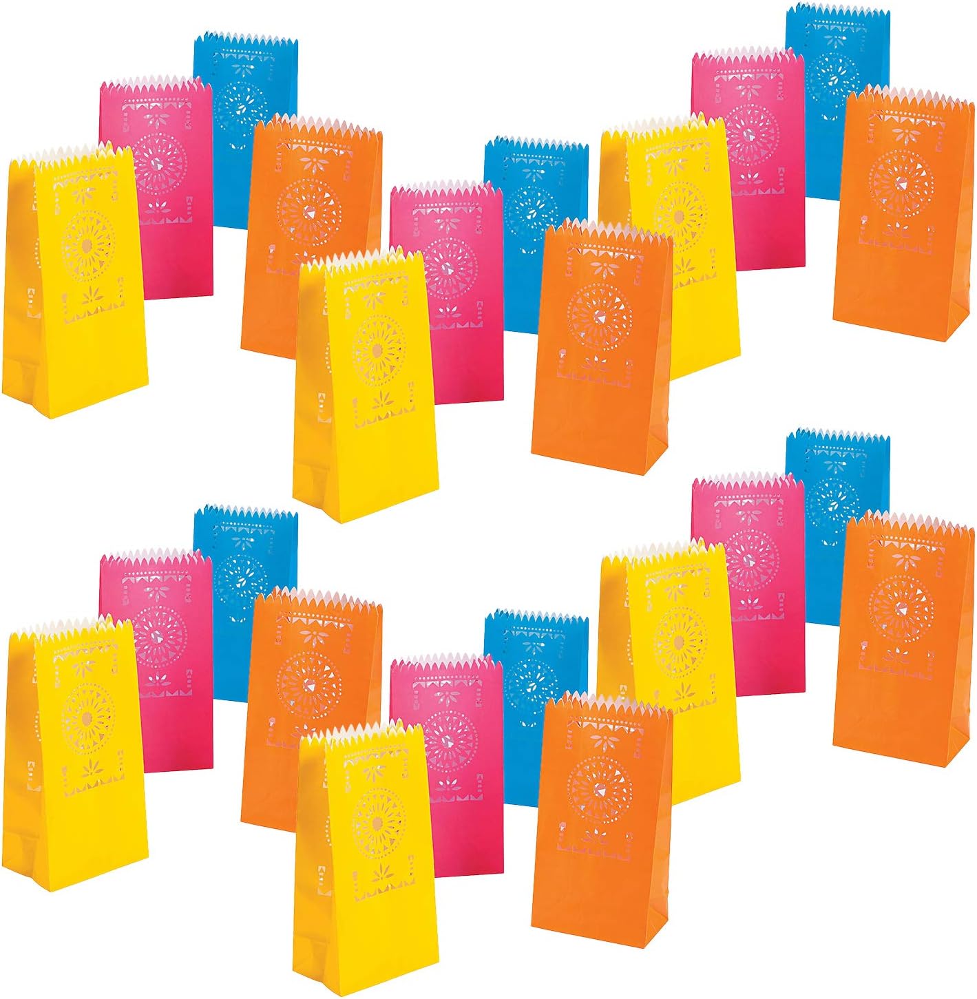 Fiesta Luminary Bags for Cinco de Mayo, Weddings, Luau