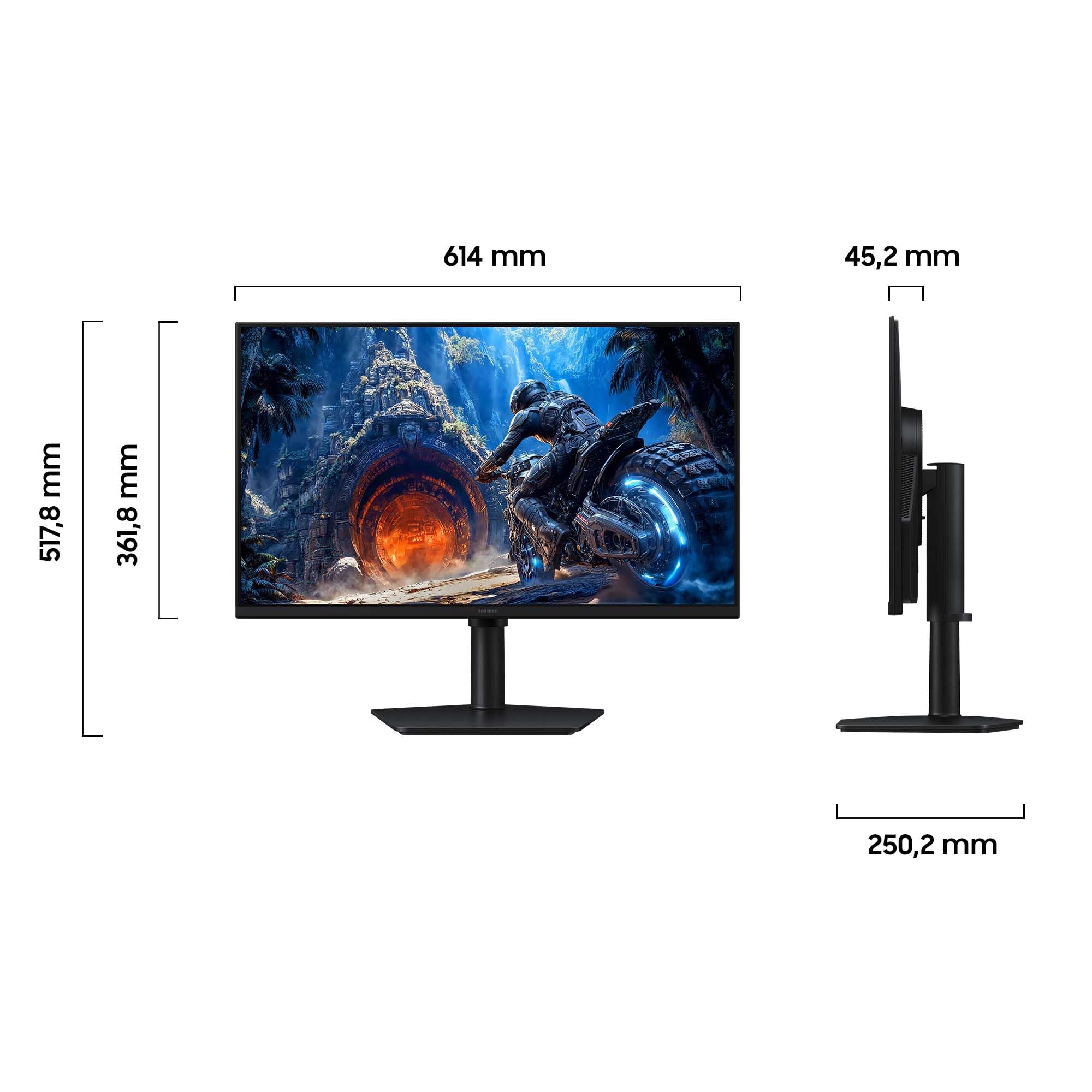 Samsung Odyssey G4 27 Zoll G40H FHD Fast IPS 300 Hz Gaming Monitor | 1080p PC Bildschirm, Reaktionszeit 1 ms, HDR10, AMD FreeSync Premium, Eye Saver Mode, Flicker Free, LS27HG402EUXEN