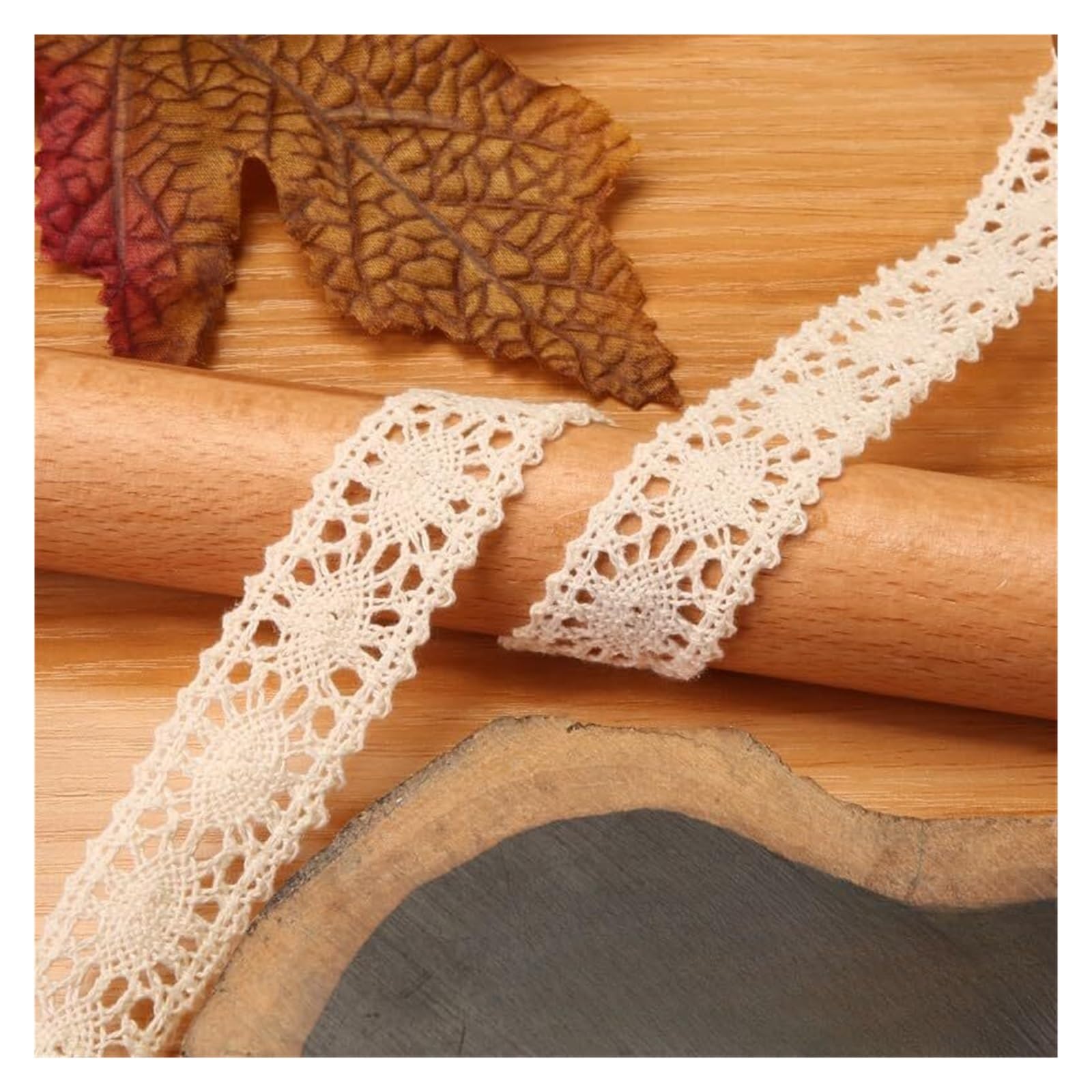 Haftowana koronka w rolce, Kwiatowa koronka z falbanką i haftem, 5/10/20 m, opakowanie na prezent ślubny(Style 14# Width 2.2cm,20 meters)