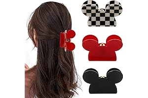 3Pcs Mickey Mouse Ears Hair Claw Clips: Chic Hair Styling for Every Occasion