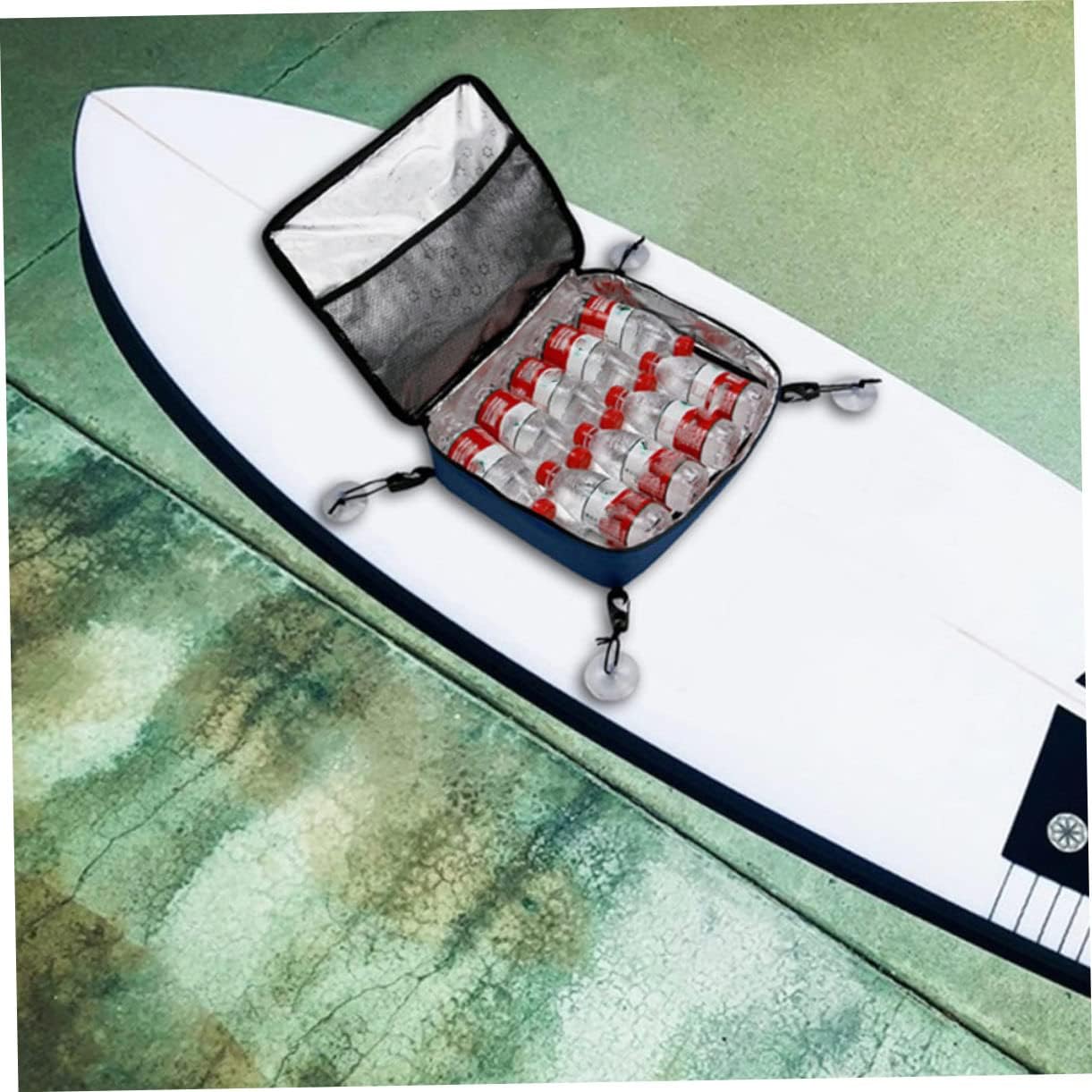 Portable Suction Cup Ice Pack Holder for Outdoor Storage Practical Cooler Pouch