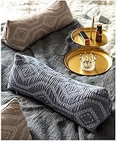 Vista 6 de Almohadas para el cuello y cervical, almohada para el cuello cervical enrollable con relleno de cáscaras de alforfón, almohadas redondas de alforfón