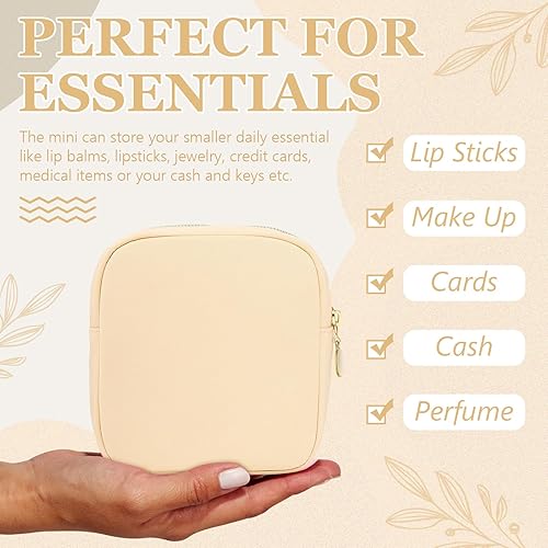 Miniatura 2 de 16 bolsas de maquillaje de nailon para cosméticos, bolsa de maquillaje a granel, bolsa organizadora para mujeres y niñas, bolsas de aseo