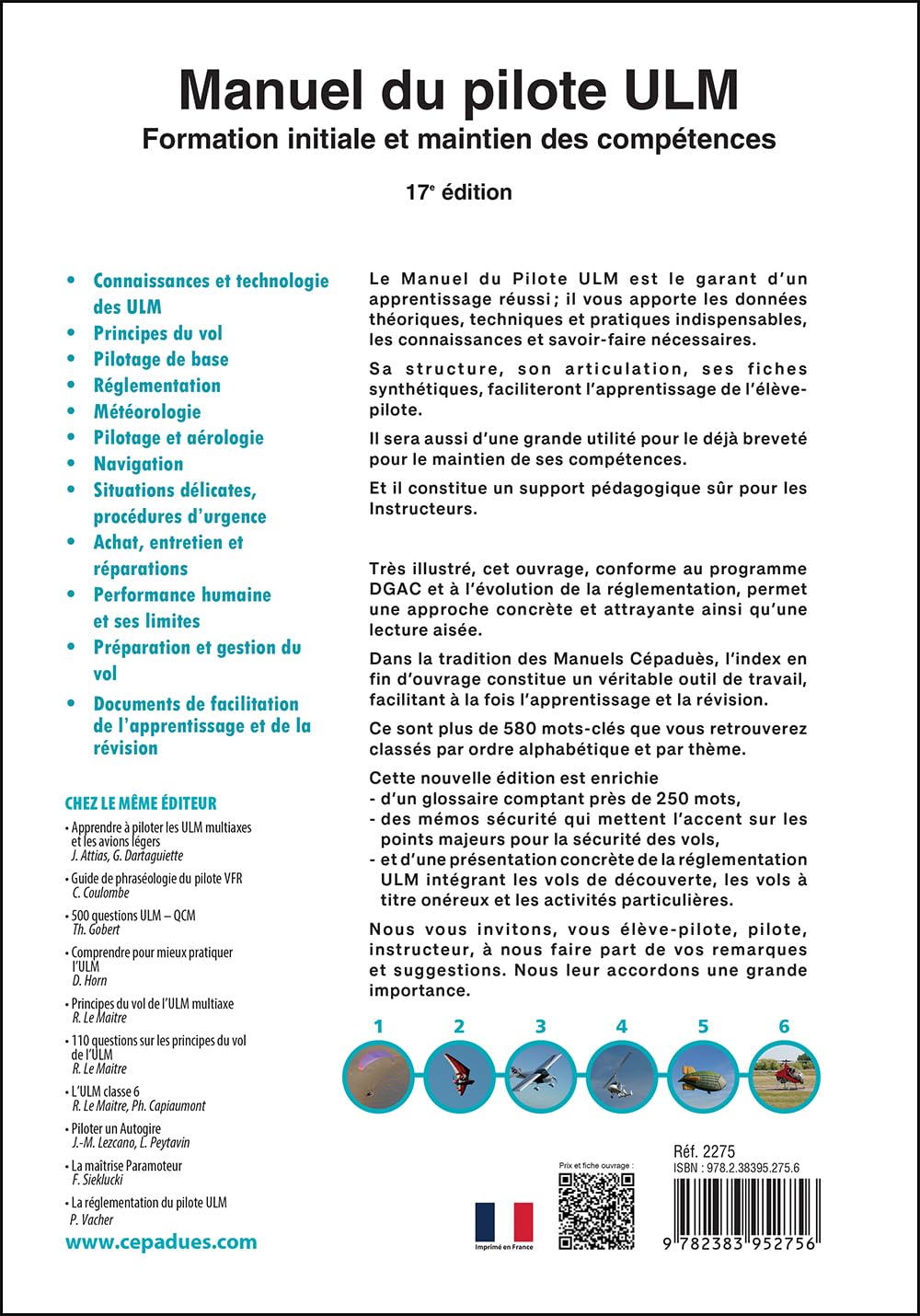 Manuel du Pilote ULM - 17e édition - Formation initiale et maintien des compétences