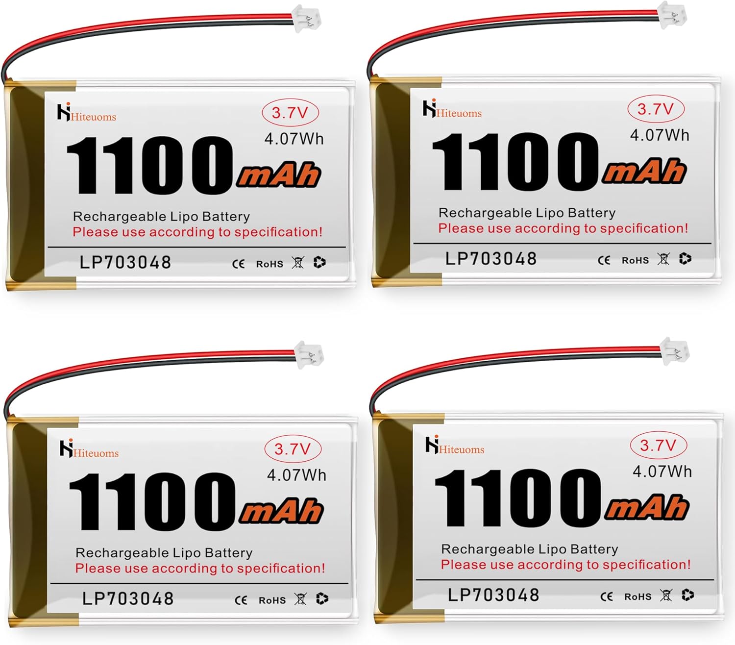 1s Lipo Walkera LiPo Akku 1S 3,7V 600mAh 20C - Für CB100, 4G6, 5G6, HM 4#3B Helikopter Li-po Akku 3.7v - Foto 3