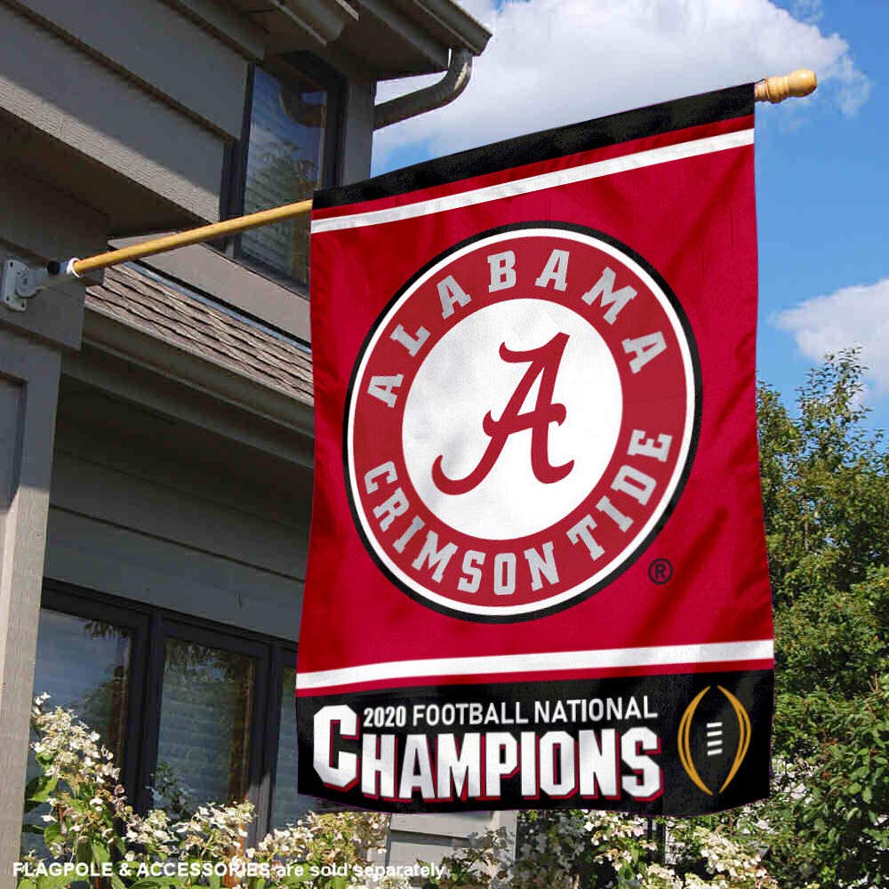 Alabama Crimson Tide College Football National Champions House Flag Banner