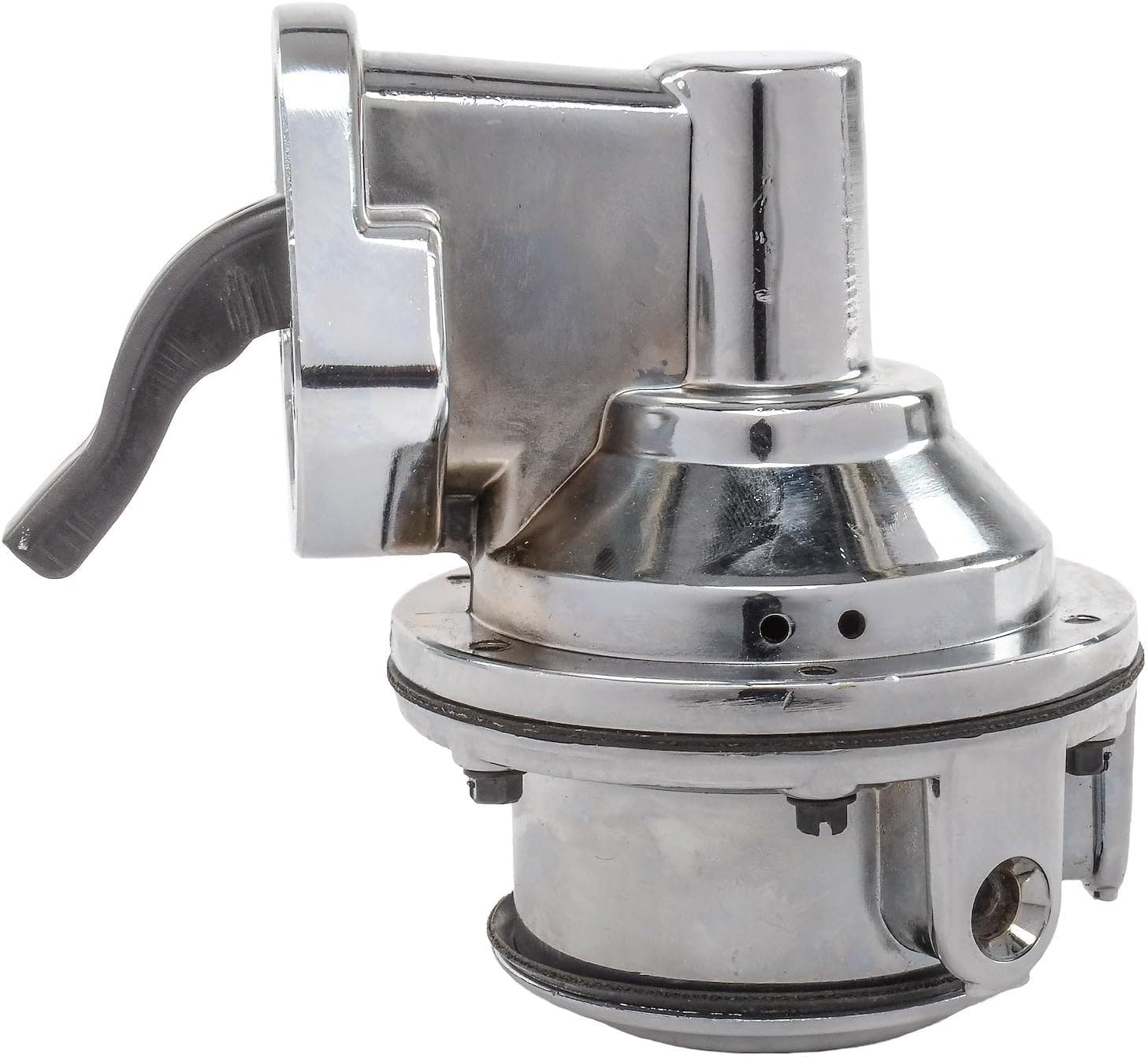JEGS Mechanical Fuel Pump | Small Block Chevy 265-400 | 110 GPH | 1/4 � NPT Ports | 6.5 to 8 PSI | Chrome Finish | For Gasoline Only