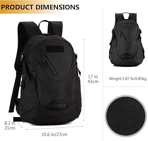Miniatura 4 de Protector Plus Mochila táctica para motocicleta, pequeña bolsa de ciclismo militar (incluye paquete)