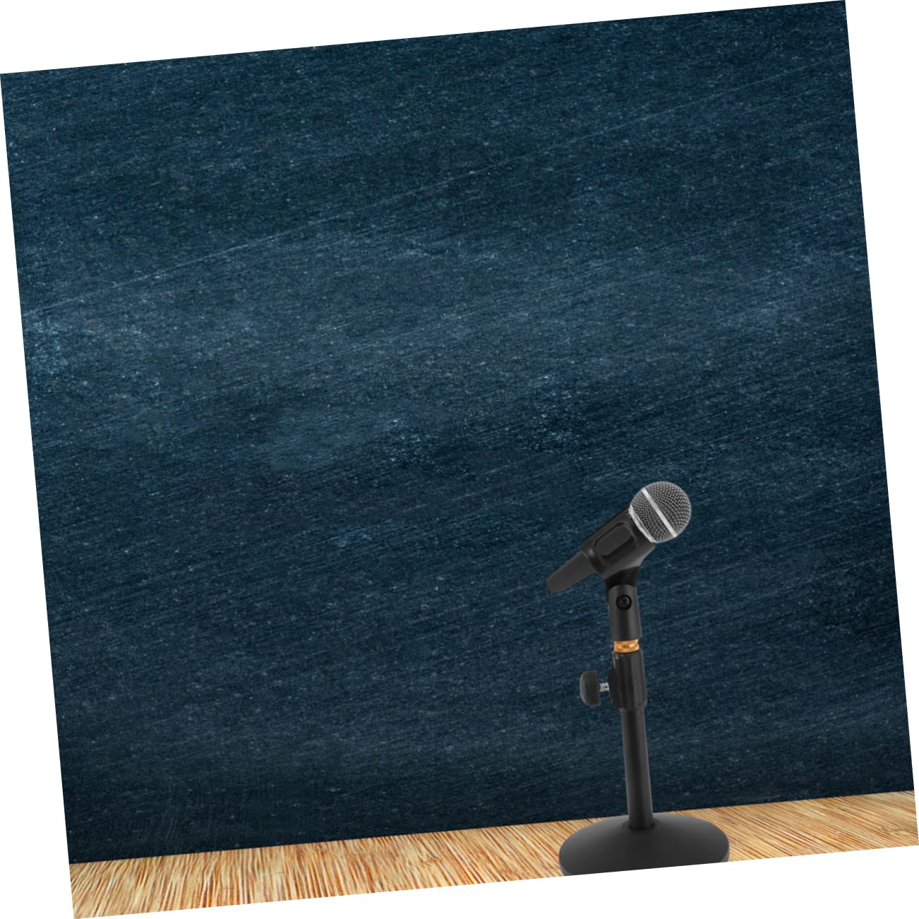 Cavalletto per Microfono Regolabile 27-38cm, Base Tonda | Stativo in Metallo Nero, Tubo Flessibile, Uso Hands-free per Online Meeting e Singing, Festa Scuola Decor