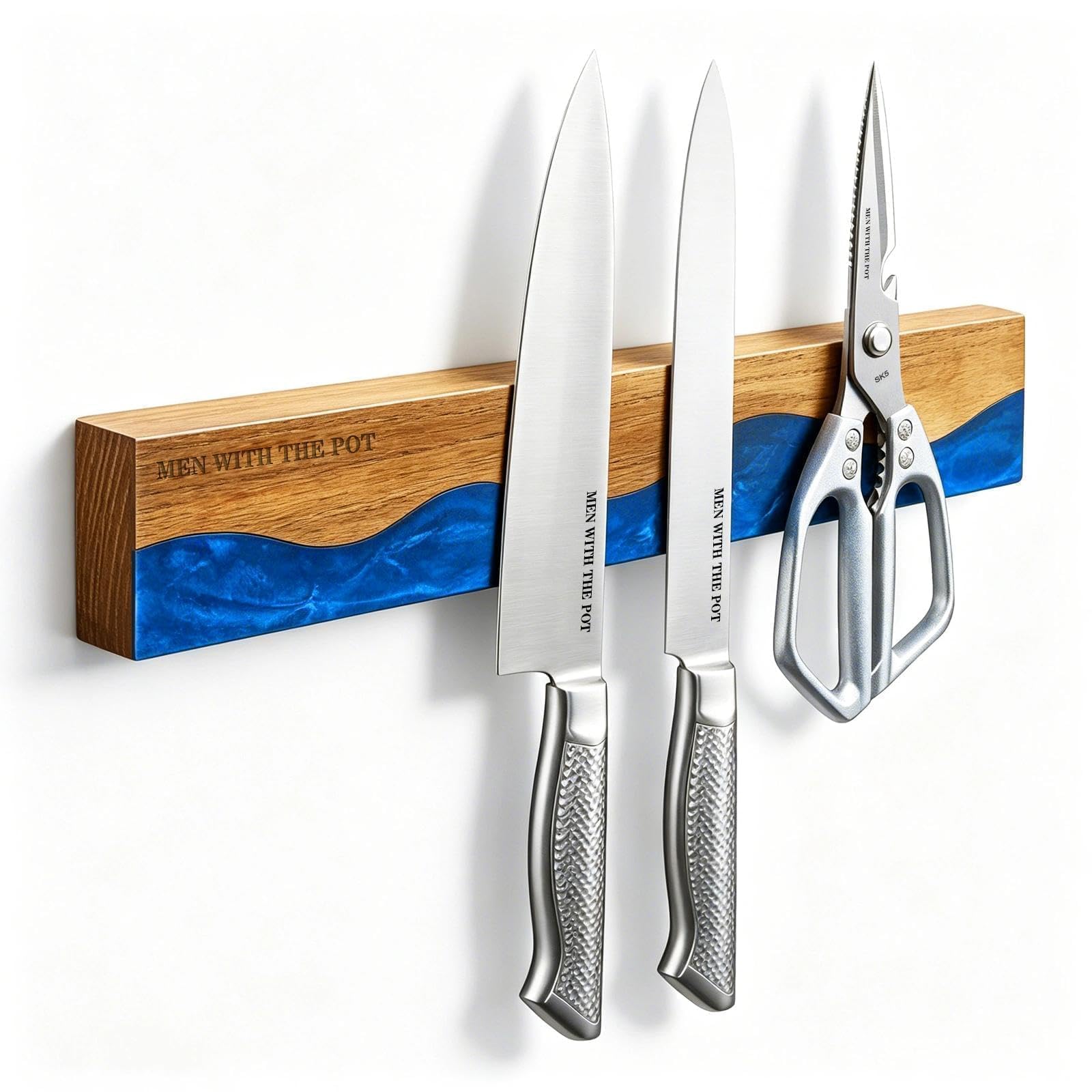 MEN WITH THE POT 16" Magnetic Knife Holder for Wall, Magnetic Knife Strips