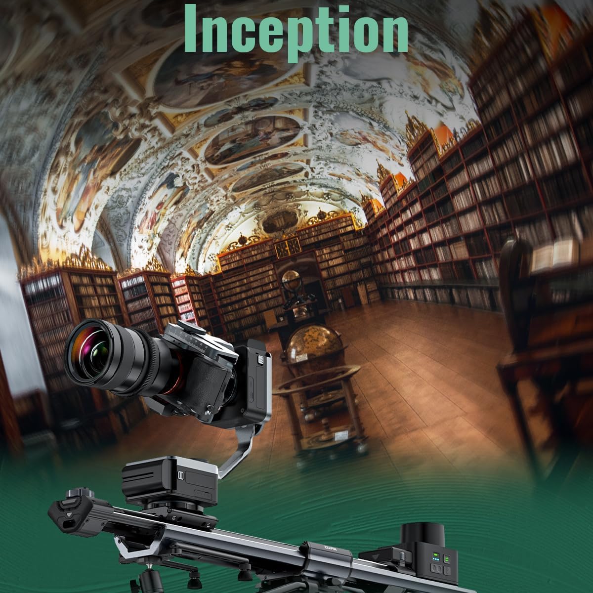 Zeapon Micro 3 E500 High Speed Motorized Camera Slider with Blue Elf Battery, 42''/107cm Travel Distance,DSLR Slider with Carrying case,26Lbs Payload and Adjustable Sliding Damping Design