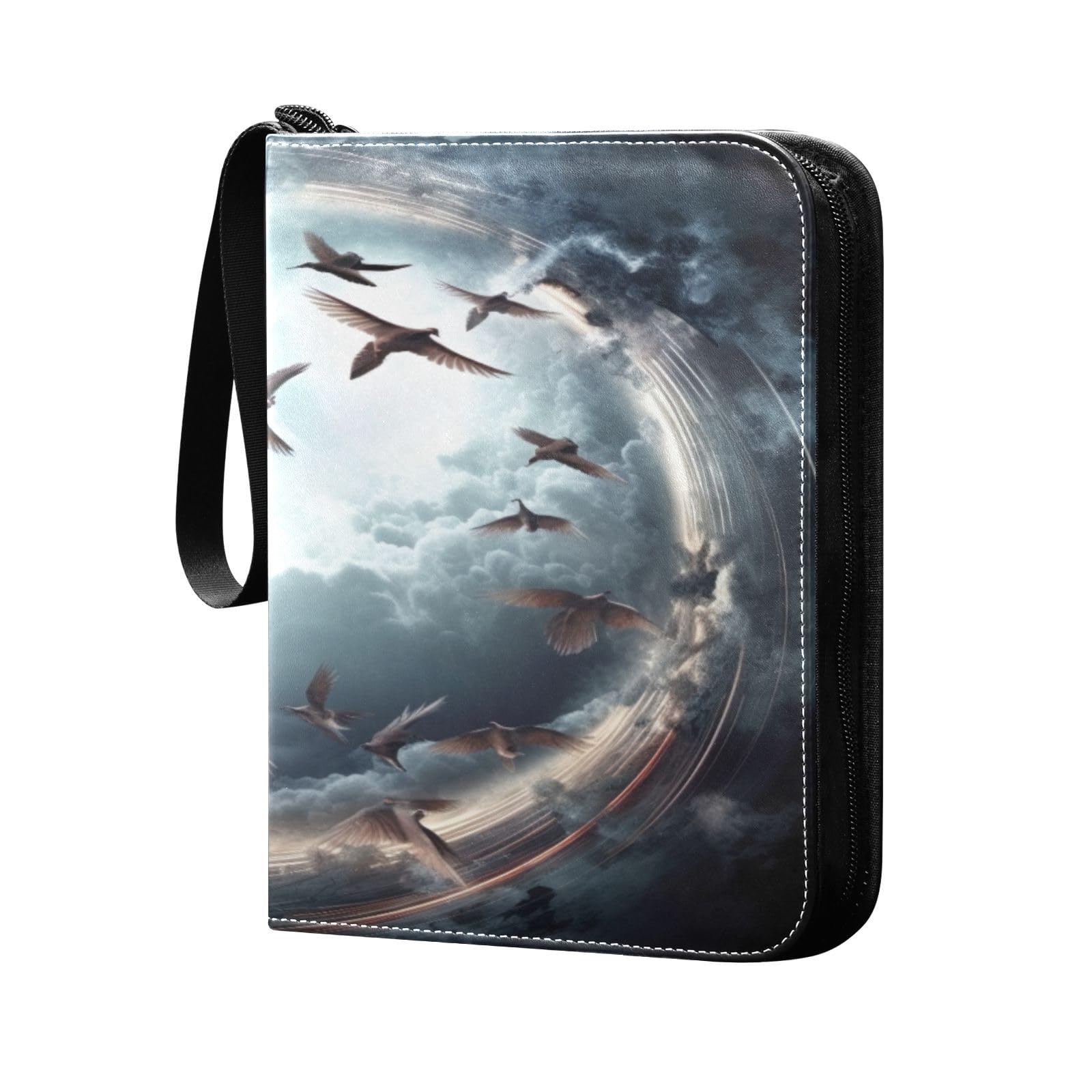 Amazon.com: Haskirky Heaven Cloud Bird Collectible Trading Card  Albums,4-Pocket Card Binder with 50 Removable Sleeves with Zipper Game Card  Collection Binder Album Holder : Toys & Games