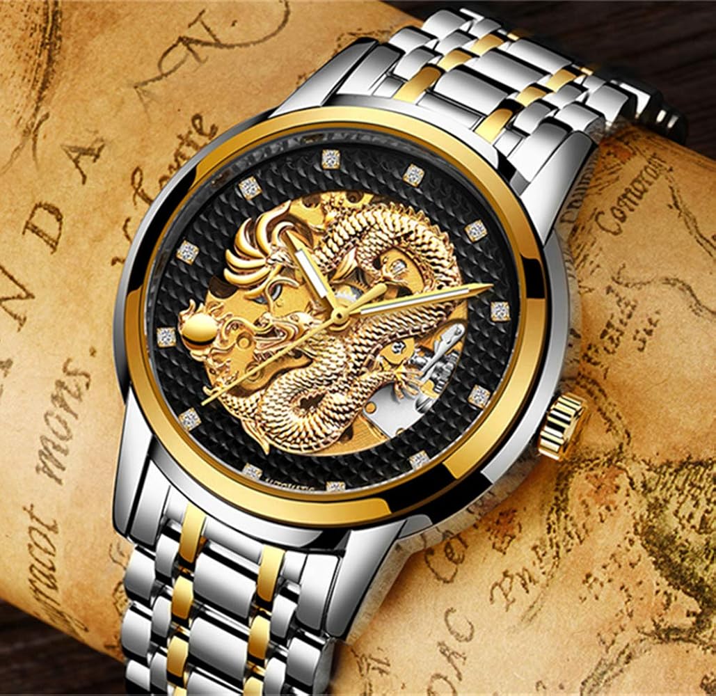 D*a様 メンズ腕時計セット 8本 シルバー ゴールド ブラック DQG社メンズアナログ腕時計シルバー×ブラック×ゴールド ステンレス日付