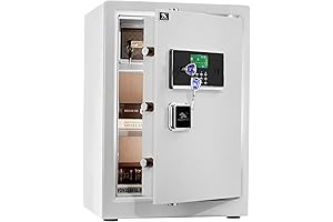 White Safe: TigerKing Large Security Box for Secure Storage