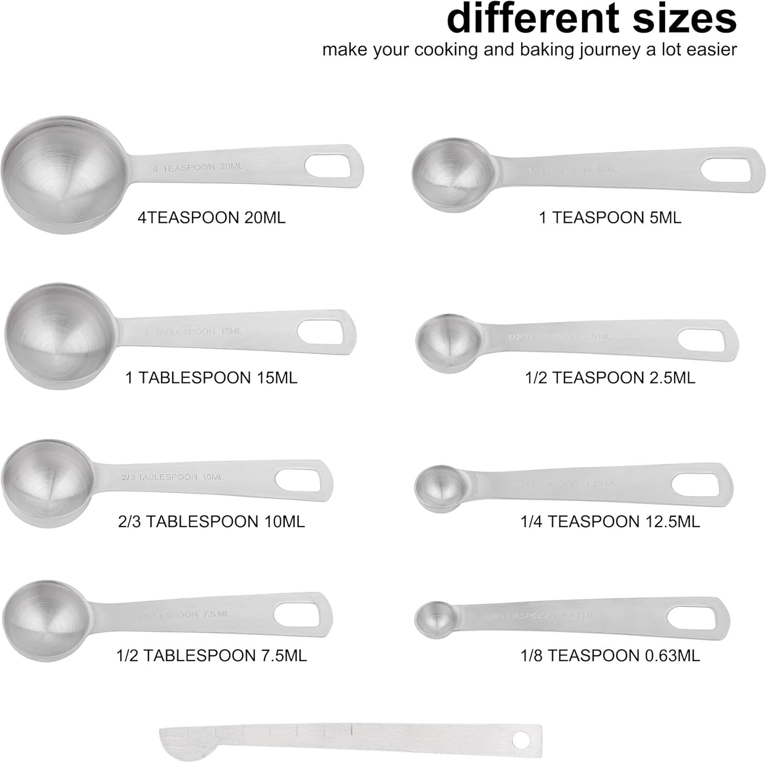 Smithcraft Measuring Cups Set, 18/8 Stainless Steel Measuring Cups and Spoons Set, Metric&US Metal Measuring Cups and Spoons Set for Baking&Kitchen, Heavy Duty 7 Measuring Cups & 8 Spoons With Leveler