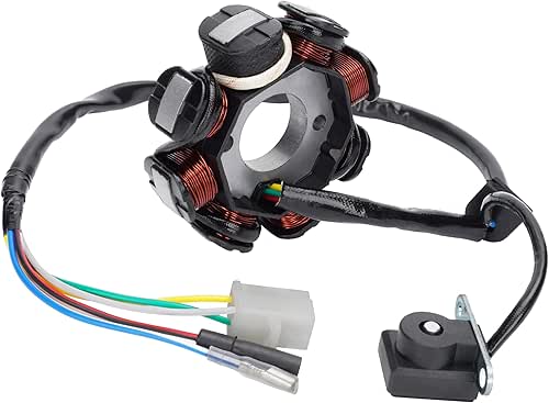Ignition Stator Magneto 8 Coil 5 Wires Replacement for GY6
