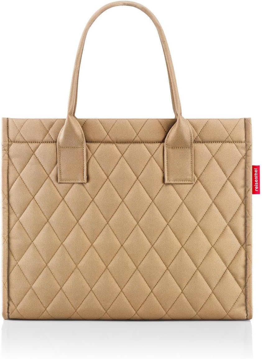 Reisenthel Daily Shopper Teddy Sand, Borsa Shopping 14L, Pratica E Lineare, Con Fondo Rigido