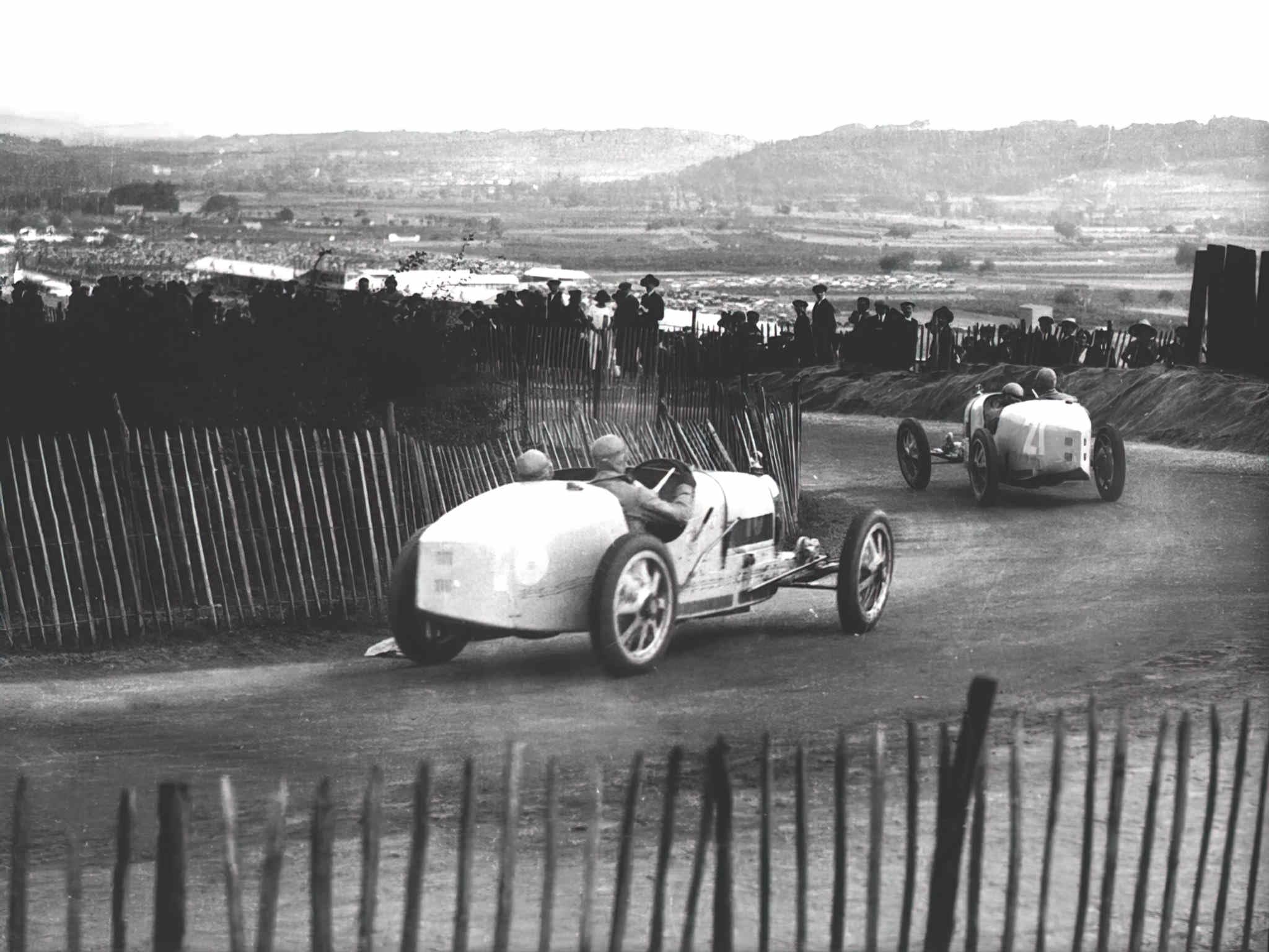A4 Photo Car 1924 gp de lacf lyon pierre de vizcaya 18 bugatti 35 11 laps acc