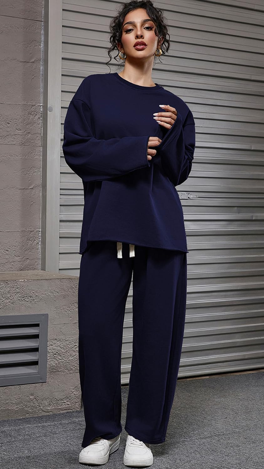 Women's 2 Piece Autumn Winter New Women's Tracksuit Set Long Sleeve Sweatshirt & Pants Casual Sportswear - Image 4