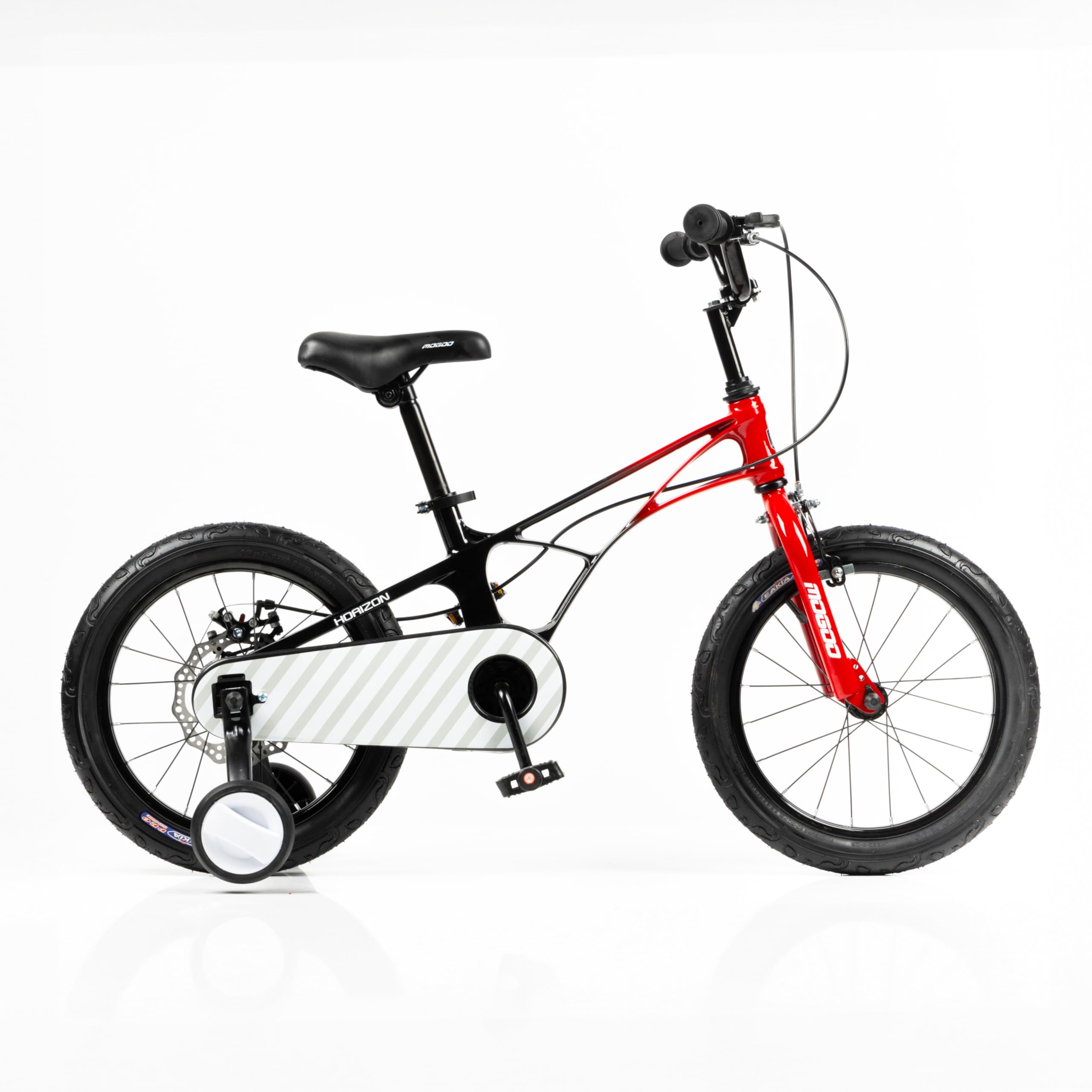 Horizon Lightweight Magnesium Kids Bike 4-7 Years Old Boys Girls, Adjustable Height, Disc Handbrakes, Reflectors,16-Inch Bicycle w/Training Wheels