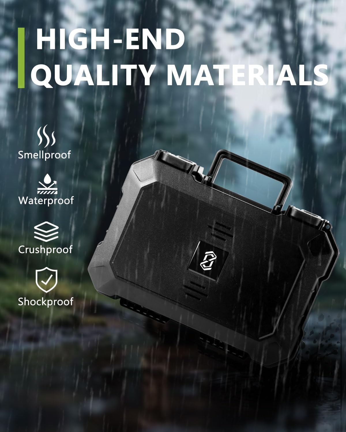 OZCHIN Smell Proof Box with Lock – Large Smell Proof Container, Waterproof & Crushproof Case for Home, Travel, and Camping, Secure Portable Odor Proof Box & Great Gift Idea