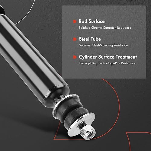 Miniatura 5 de A-Premium Conjunto de amortiguador trasero compatible con Kenworth T2000 1997-2011, T400 2010-2020, T600A 1986-2007, T680 2013-2020, T880 2014-2020