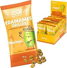 [39% off] GoBeanz Crunchy Roasted Edamame, Tasty Nachos, High Protein Healthy Snack, For Adults & Kids, 20 Single Serve Packs, Low calorie, Low Sugar Plant Based, Salty Snacks