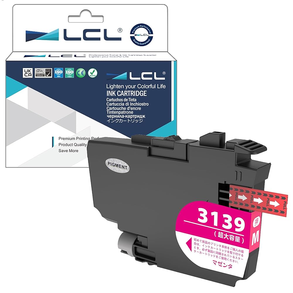 Brother LC-3139 インクカートリッジ　ブラック、シアン、マゼンタ インクのチップス ブラザー用 プリンターインク LC3139C+LC3139M