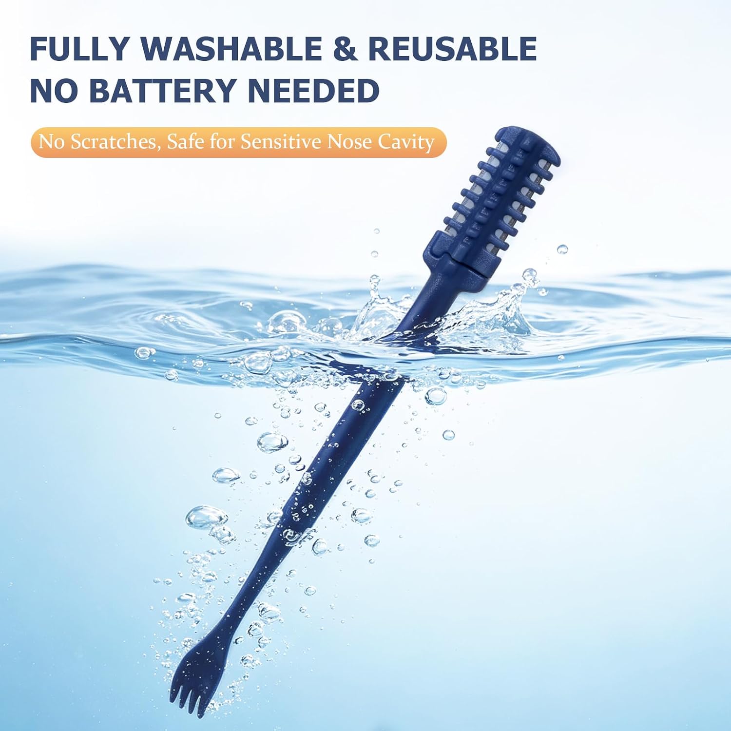 2-in-1 Nasal Hair Cutter, 12PCS Manual Nose Hair Trimmer for Men Women, Portable & Painless 360° Rotating Double Sided Nose Hair Cutter with Storage Case for Home & Travel
