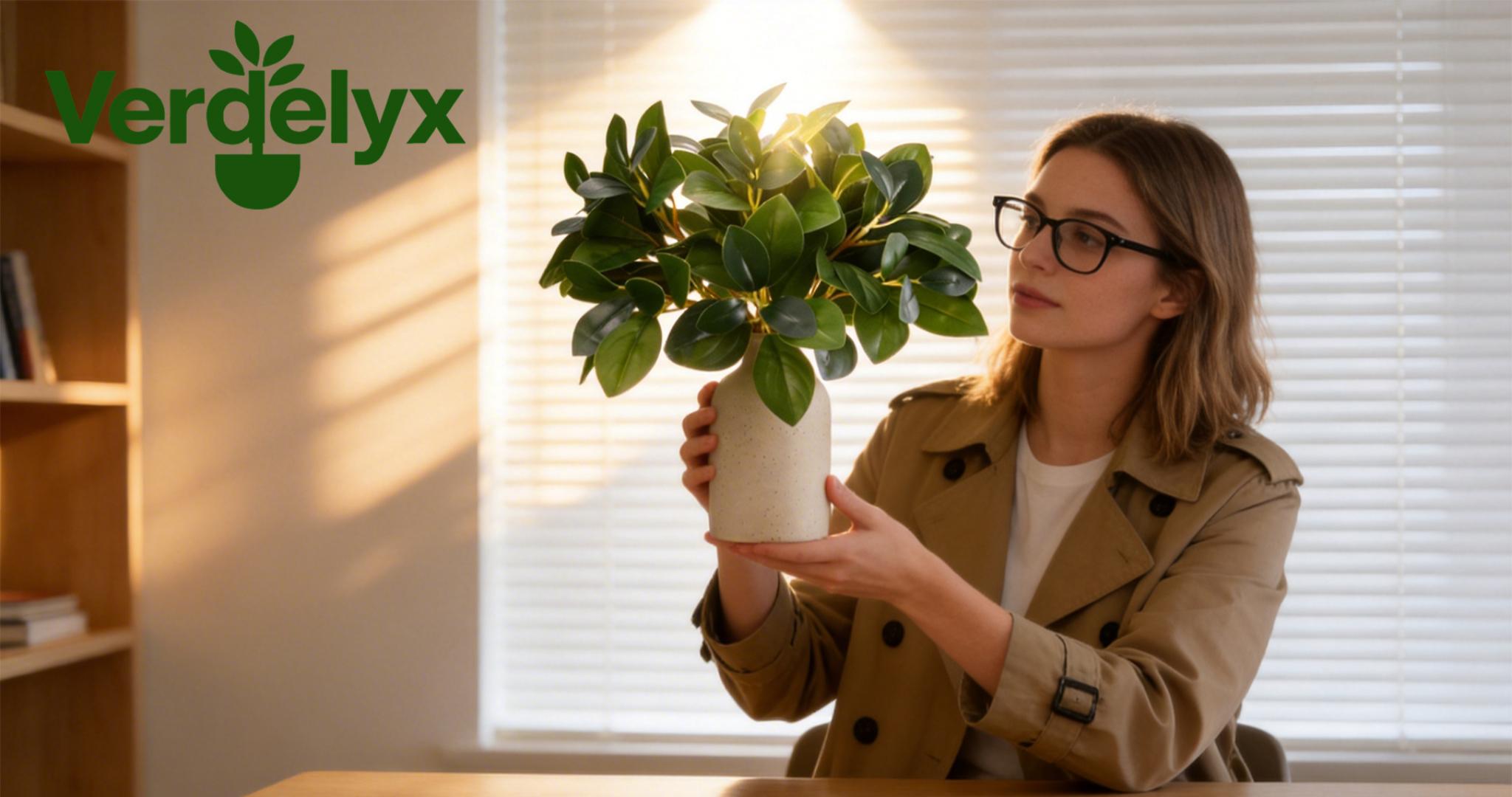 12 Artificial Plant Indoor Small Fake Plants Eucalyptus Stems With Vase
