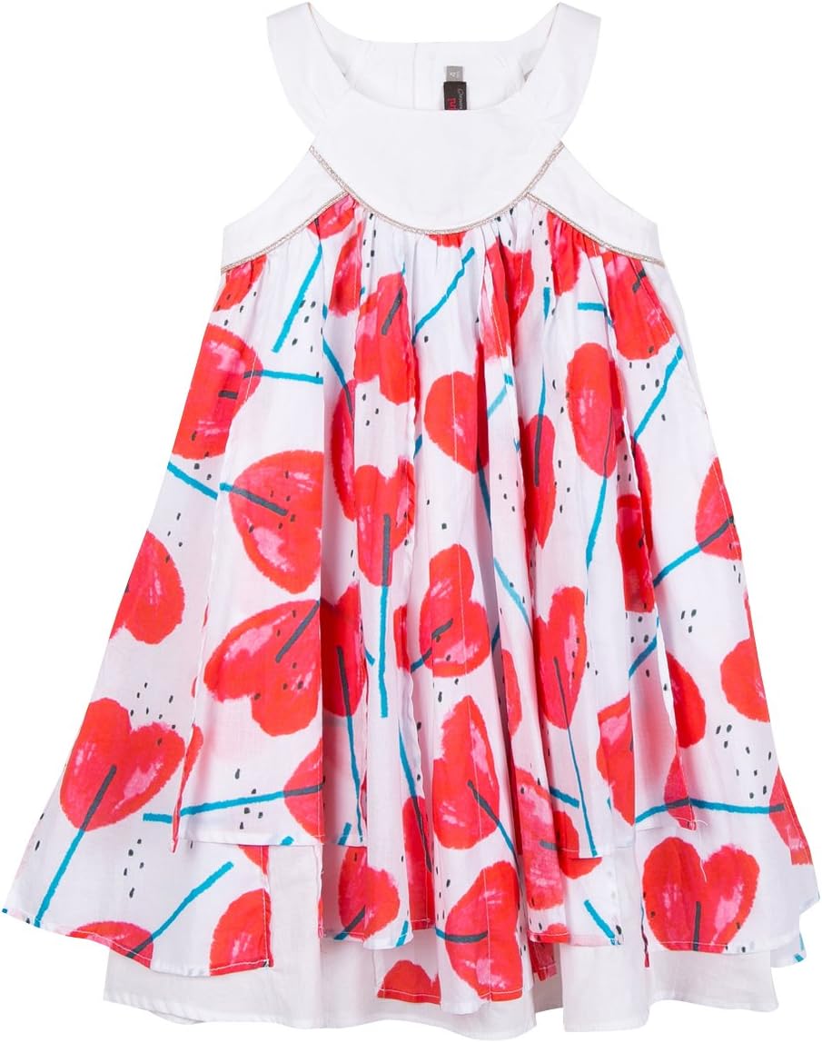 Girl's Robe Foulard Party Dress