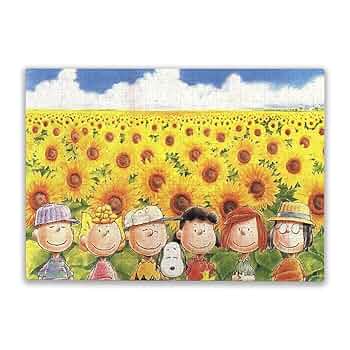 スヌーピーパズル　ひまわりにつつまれて1000ピース Amazon.co.jp: 1000ピース ジグソーパズル ひまわり咲く美瑛の丘