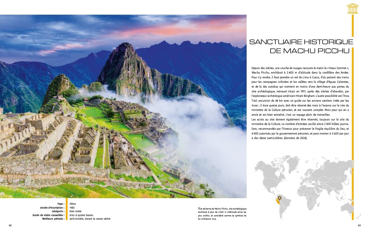 UNESCO : Voyage à travers les trésors de l'Humanité: Les plus beaux sites du monde dans un beau-livre grand format