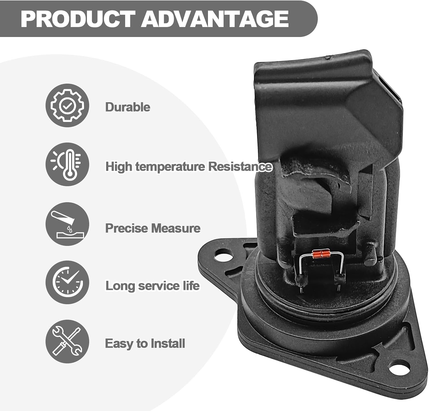 197500-0070 Mass Air Flow Sensor MAF Sensor Compatible withHonda Accord Civic CR-V Acura RDX 1.5L 2.0L Replace#37980-5BA-A01