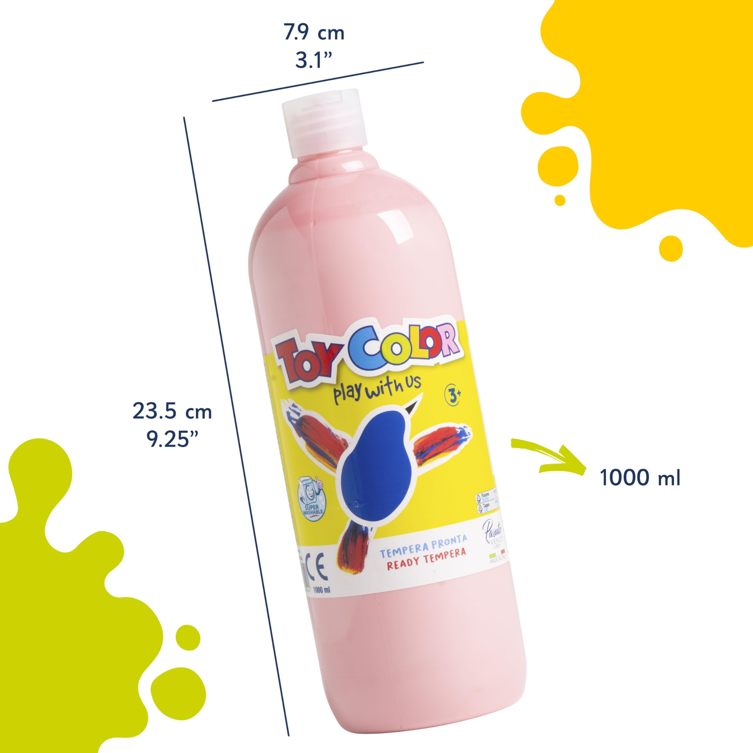 TOY COLOR TEMPERA PRONTA ML.1000 ROSA